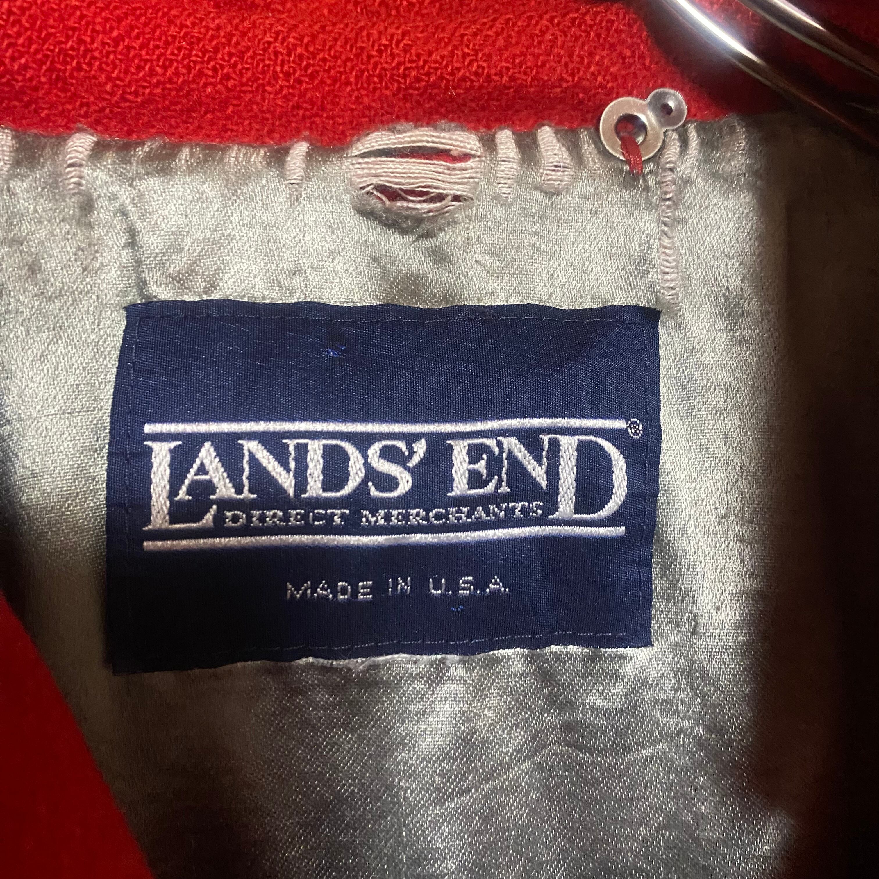 lands end ランズエンド ピーコート レッド 赤 古着 ストリート