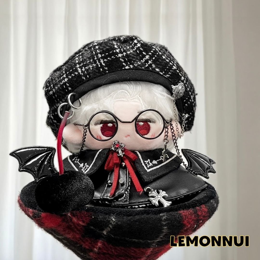 10cm 12cm 着せ替え ぬいぐるみ服 レトロ 小悪魔 ポンチョ 推し活 推し