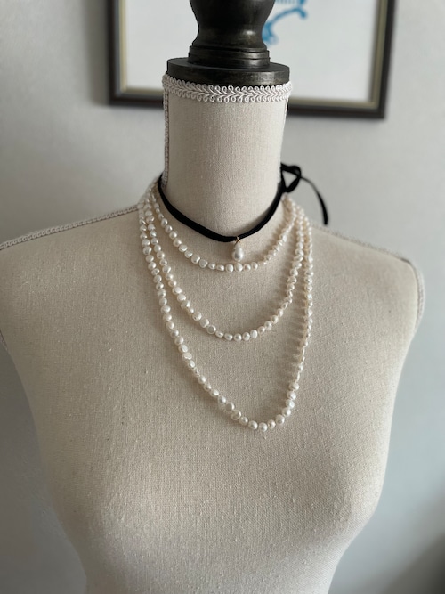 super super long pearl necklace 150㎝ super super long pearl necklace 150㎝