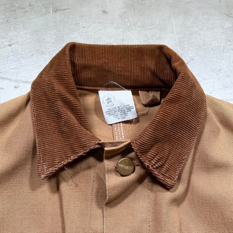 80's carhartt カーハート ミシガンチョアコート カバーオール ワークジャケット ブラウンダック CRAFTED WITH PRIDE  IN USA グッドコンディション 美品 36 USA製 希少 ヴィンテージ BA-1756 RM2175H | agito vintage