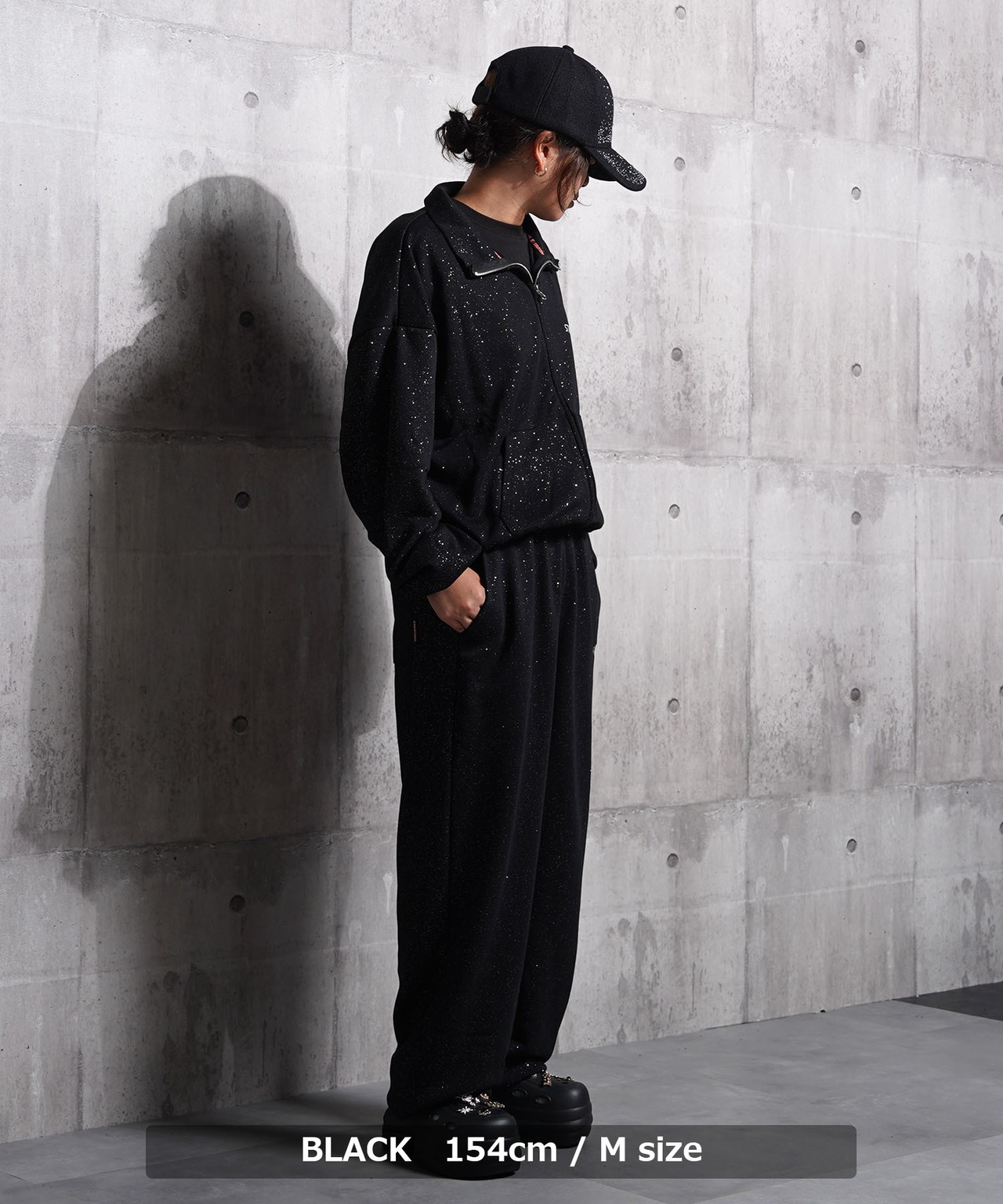 ◆STARTER ラメプリント スウェット ZIPブルゾン◆yn-770gts