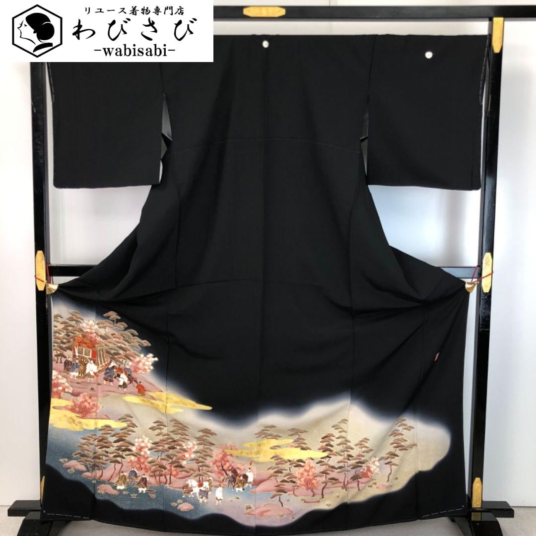 ［黒留袖］中古品　落款有り K-375 黒留袖 | リユース着物わびさび