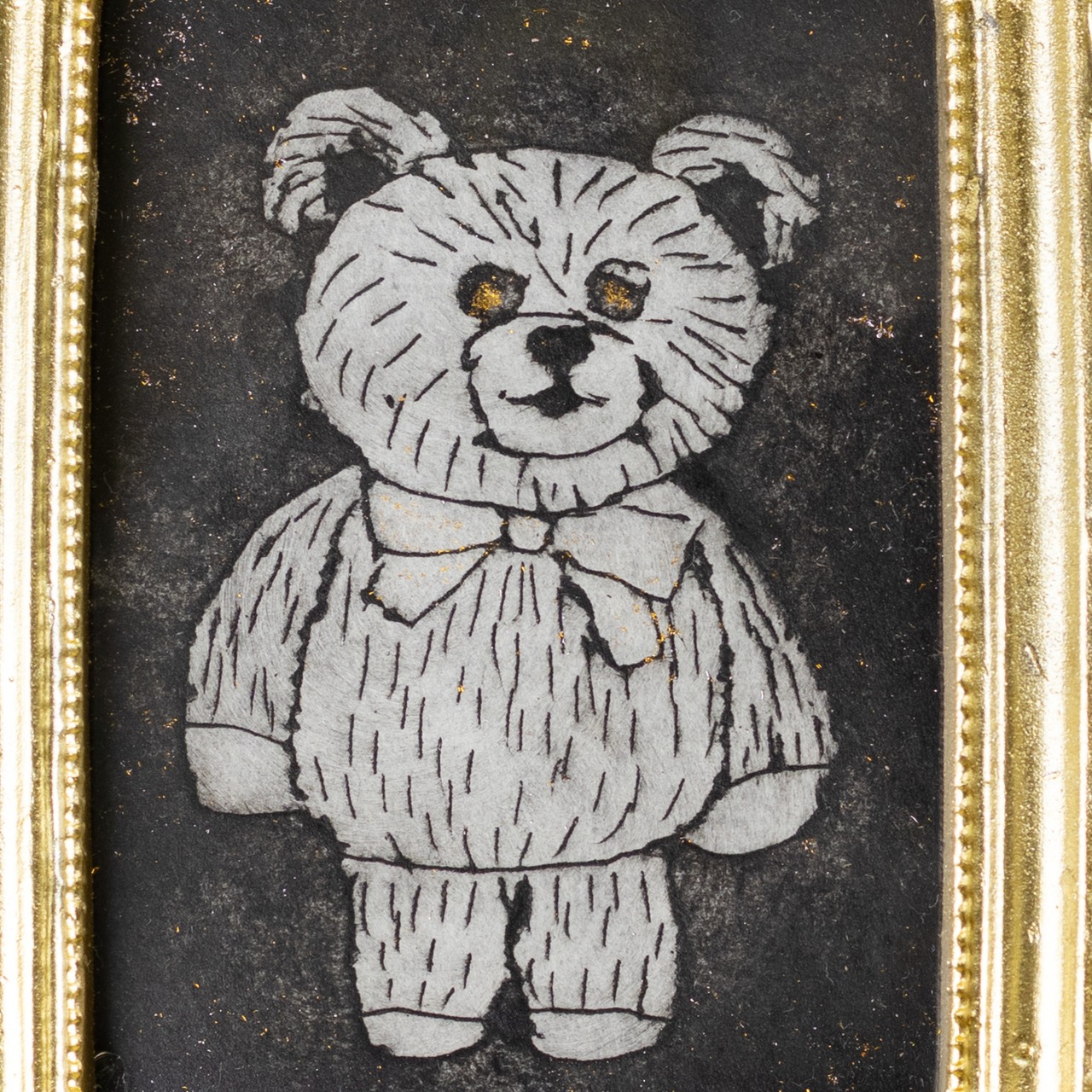 < あきやまりか > 版画作品 - くまさん