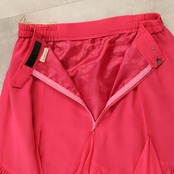 社交ダンス 衣装 Sekine セキネ スカート レッスンウェア ピンク系 無地 シンプル 濃いピンク チュール 透け感 シースルー フレア アシンメトリー ふんわり 華やか 鮮やか かわいい おしゃれ 上品 大人っぽい ダンス 練習 レッスン ダンス衣装 練習着 社交ダンス衣装 日本製