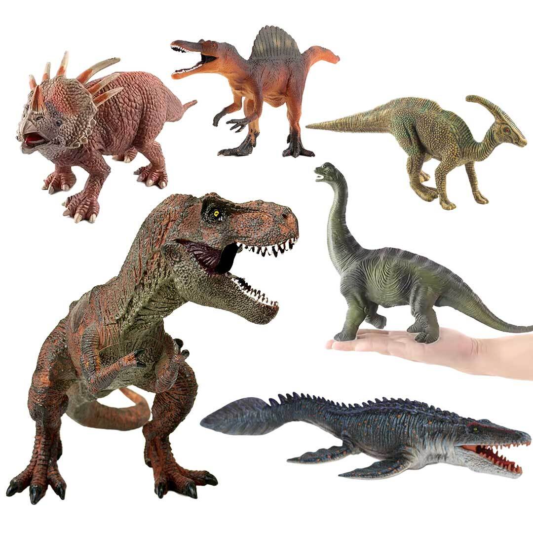 購入特典恐竜ワッペン付き！ 玩具 リアル造形 恐竜 フィギュア 全6種