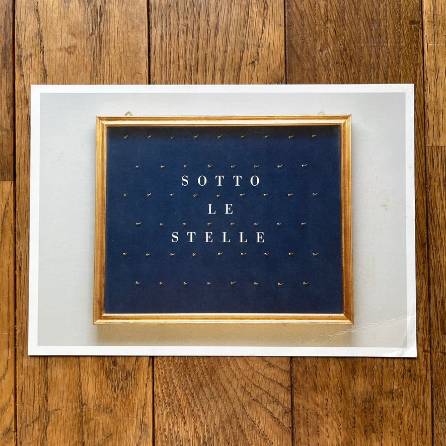 【POPEYE掲載品　インヴィテーションカード・エフェメラ】ジュリオ・パオリーニ　GIULIO PAOLINI ERÖFFNUNG: DONNERSTAG,  1988 ANNEMARIE VERNA GALERIE