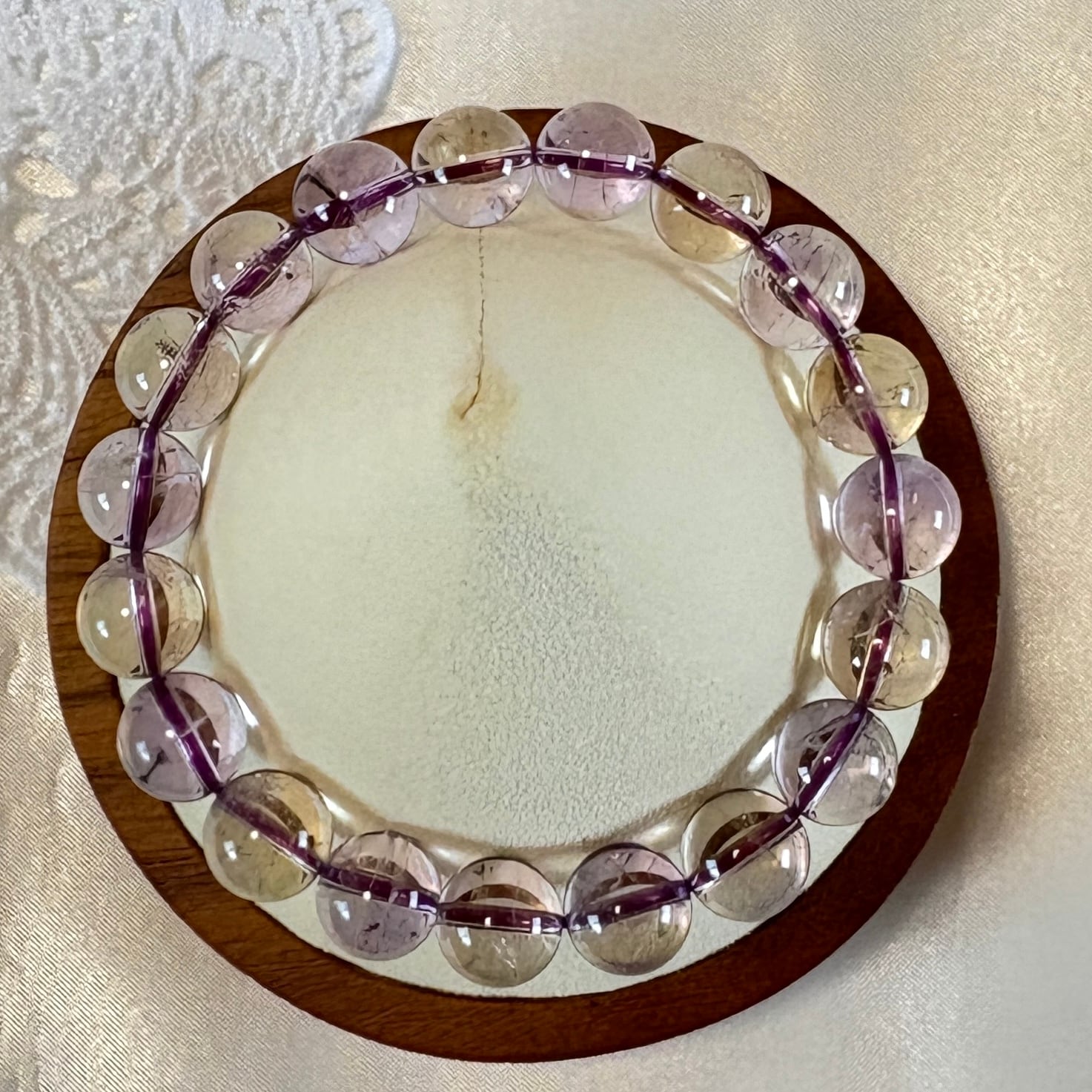 ボリビア産 高品質アメトリン 10㎜ ブレスレット✨調和と癒しをもたらす一点もの(内周16cm)