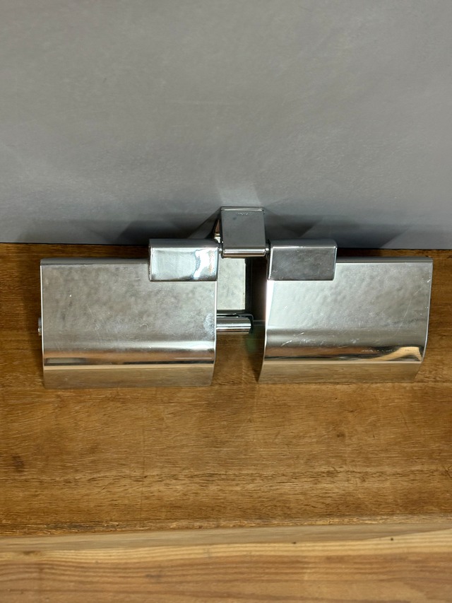 st40 【古物】２連トイレットペーパーホルダー