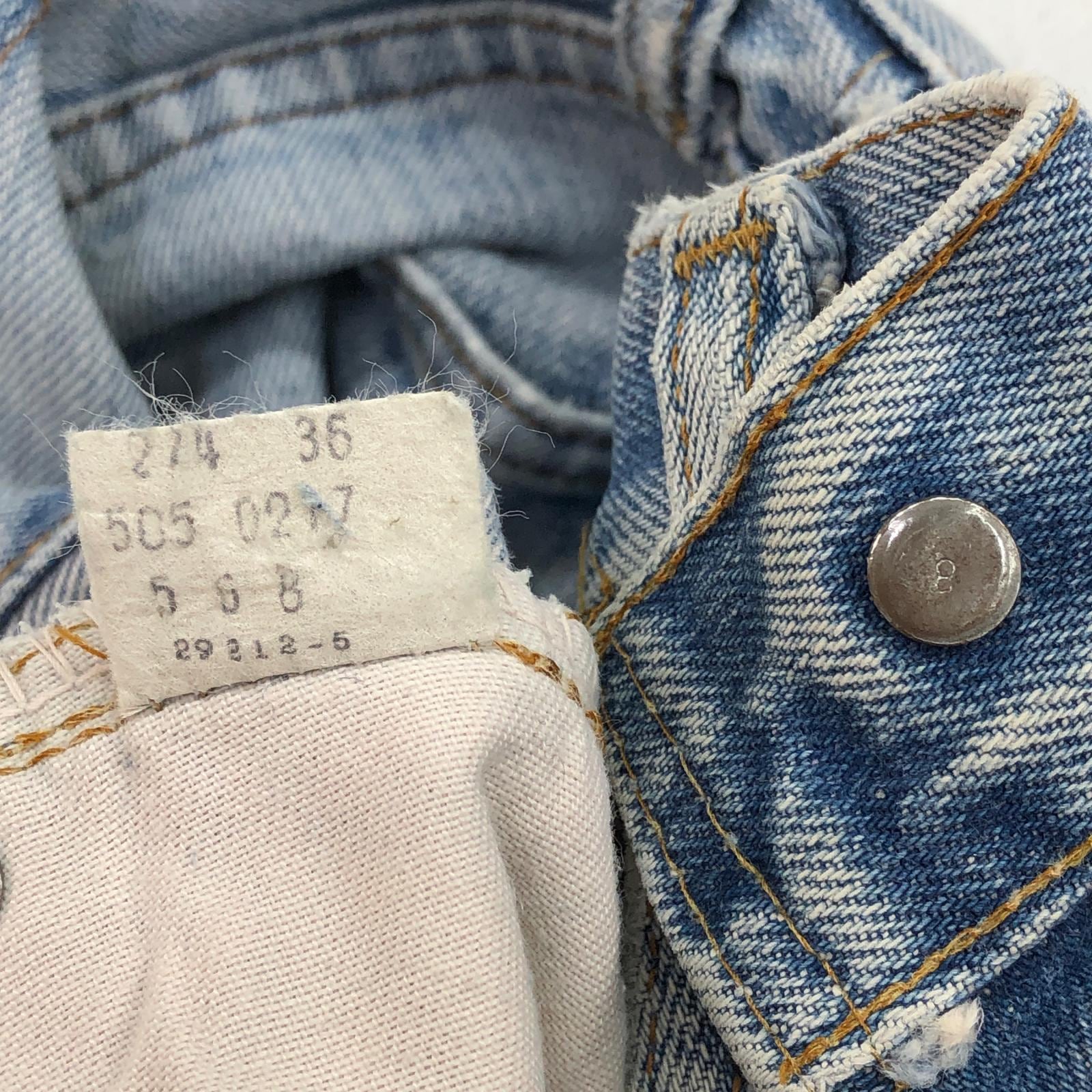 LEVI'S リーバイス 70年代 505 66前期 TALON42 脇割り スモールe