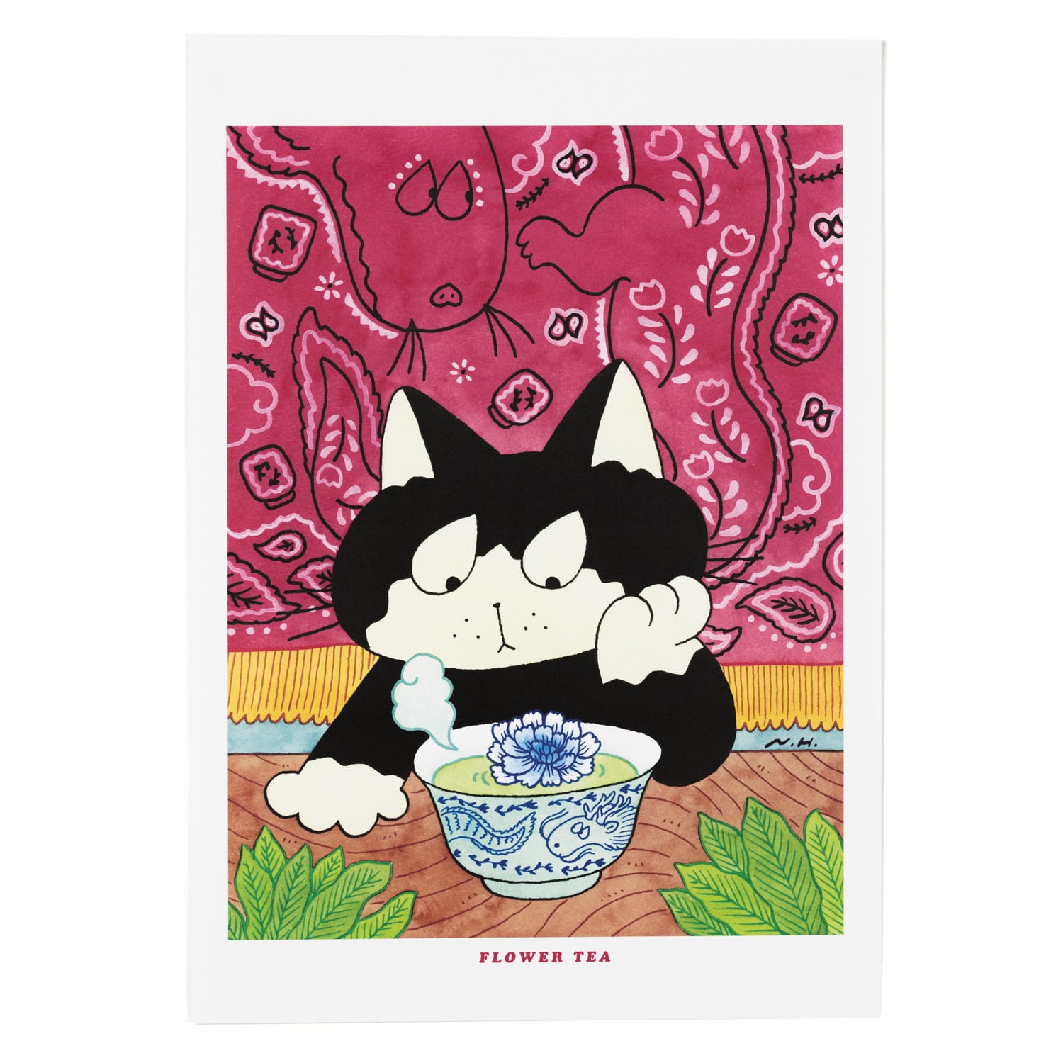 ピオニー | 小さな原画 ヒダカナオト ポスターB | TOKYO PiXEL. shop & gallery