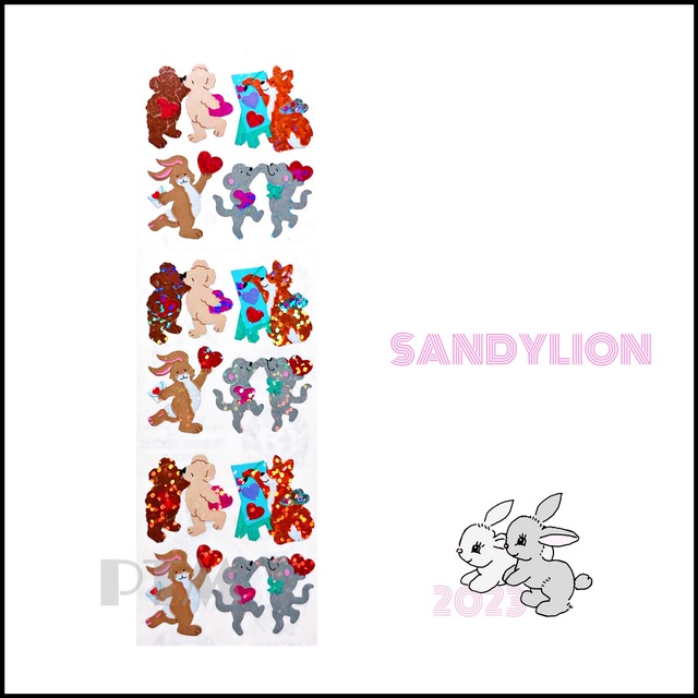 79 Sandylion♡ミニカラフルモンキー/猿・Mini colorful Monkeys 