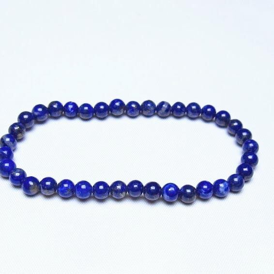ラピスラズリ ブレスレット 5mm 一点物 メール便可 [M便 1/10] 111-48282