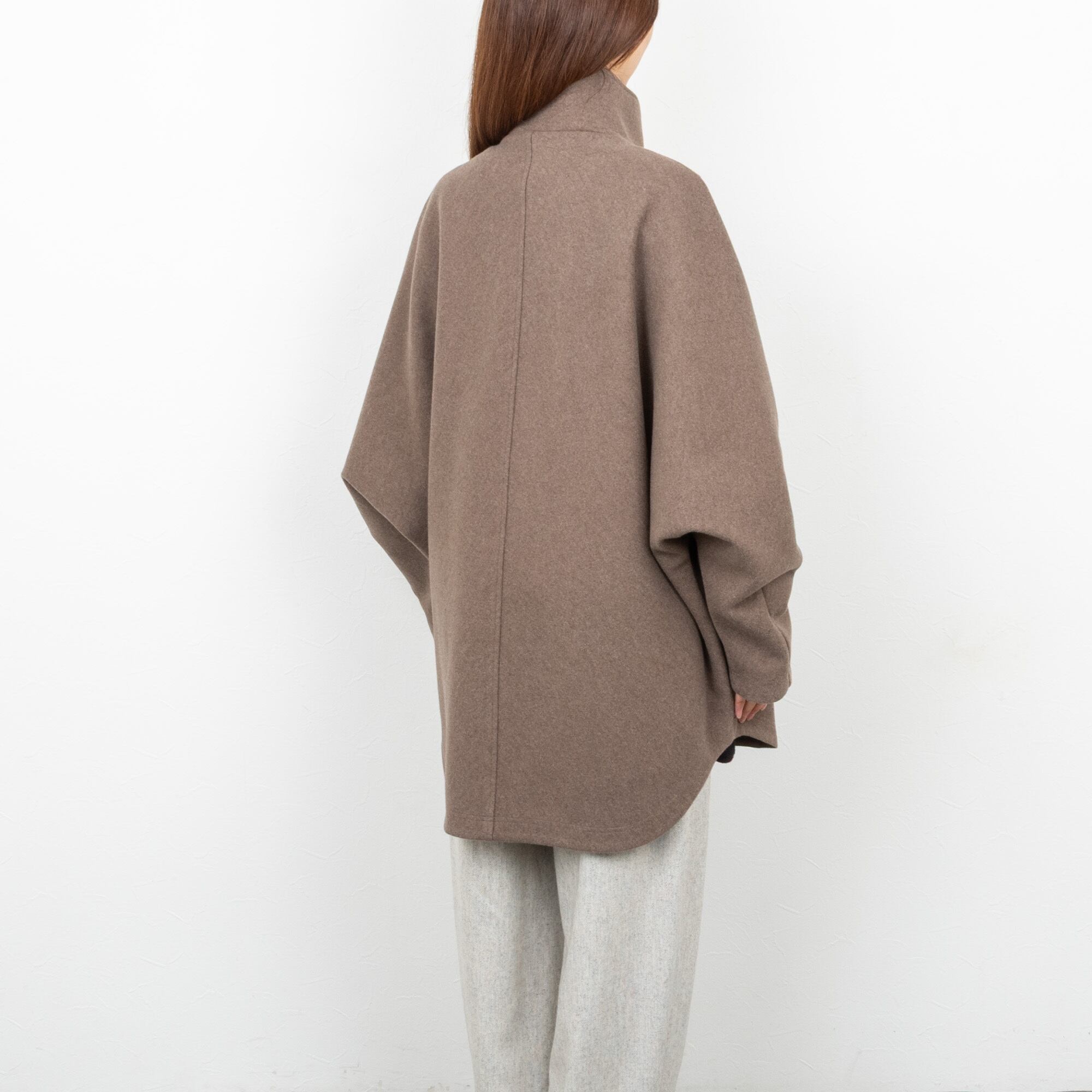 cafune／カフネ】スタンドカラードルマンコート（ネイビー） | La Himawari