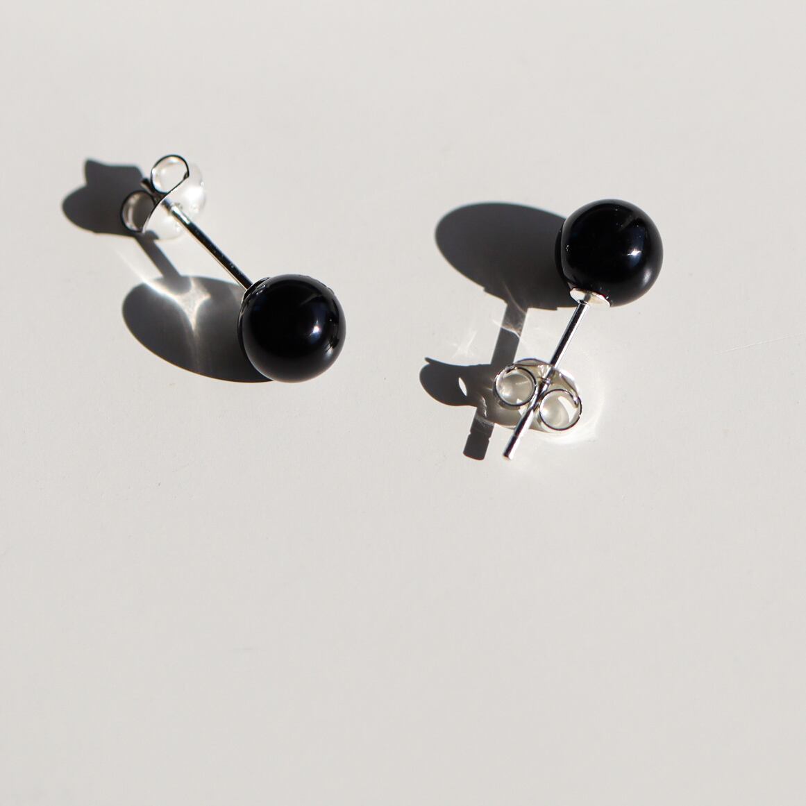 silver925 オニキス ピアス p420 | RIN. accessory ｜ステンレス