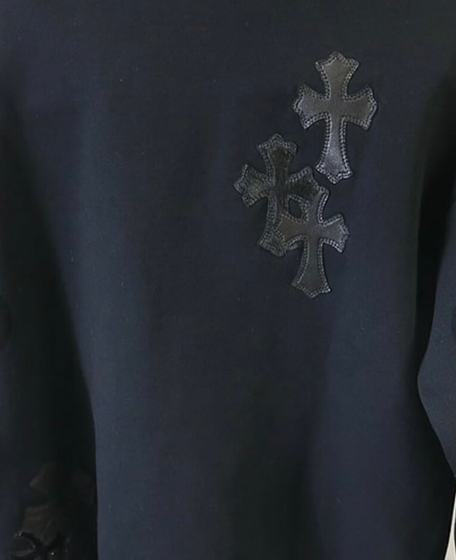 CHROME HEARTS クロムハーツ クルーネック スウェット クロスパッチ