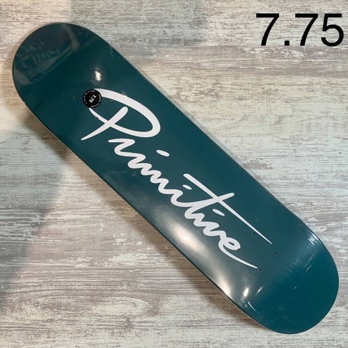 【PRIMITIVE】NUEVO SCRIPT CORE TEAL  7.75inch