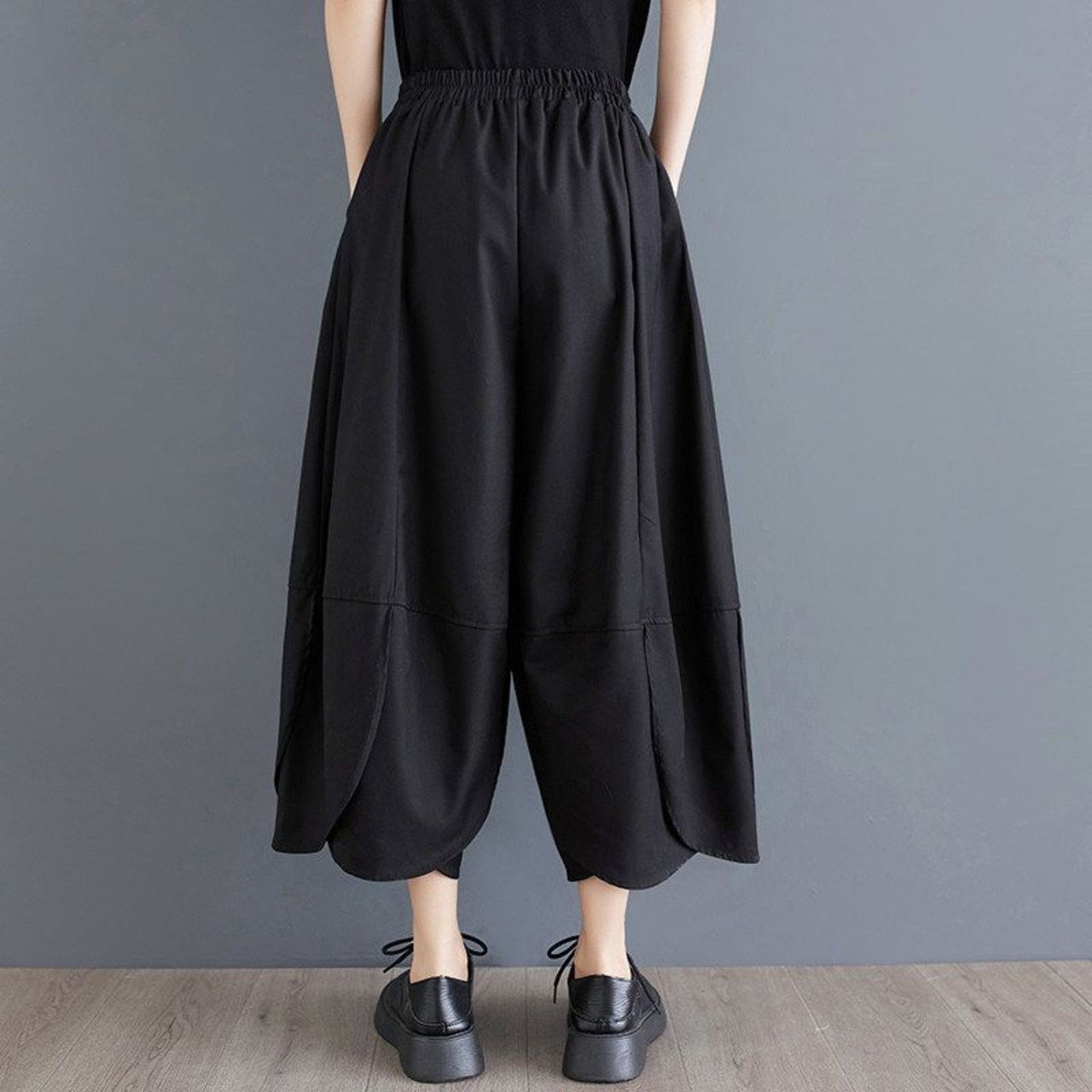 立体シルエット バルーン パンツ  00310
