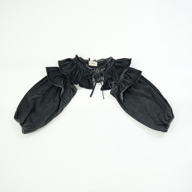 denim holder blouse/black