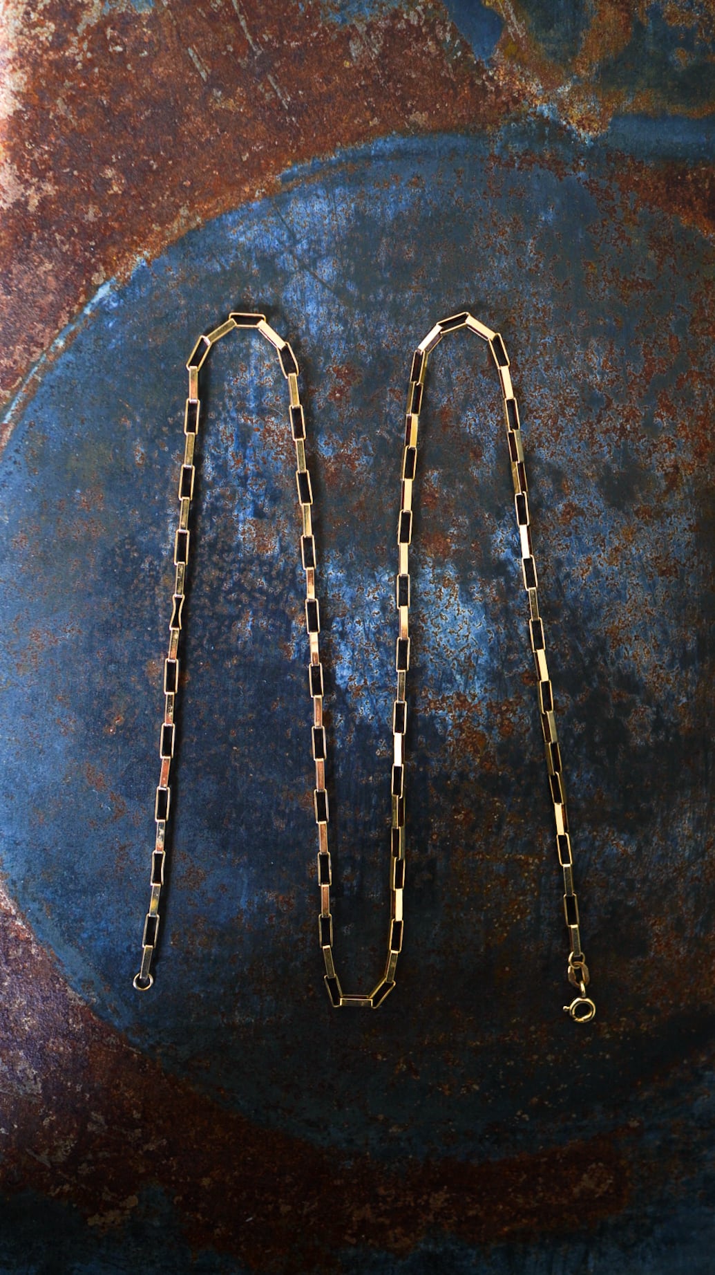 1990-2000s】U.K. VINTAGE 9ct イエロー ゴールド ペーパークリップ