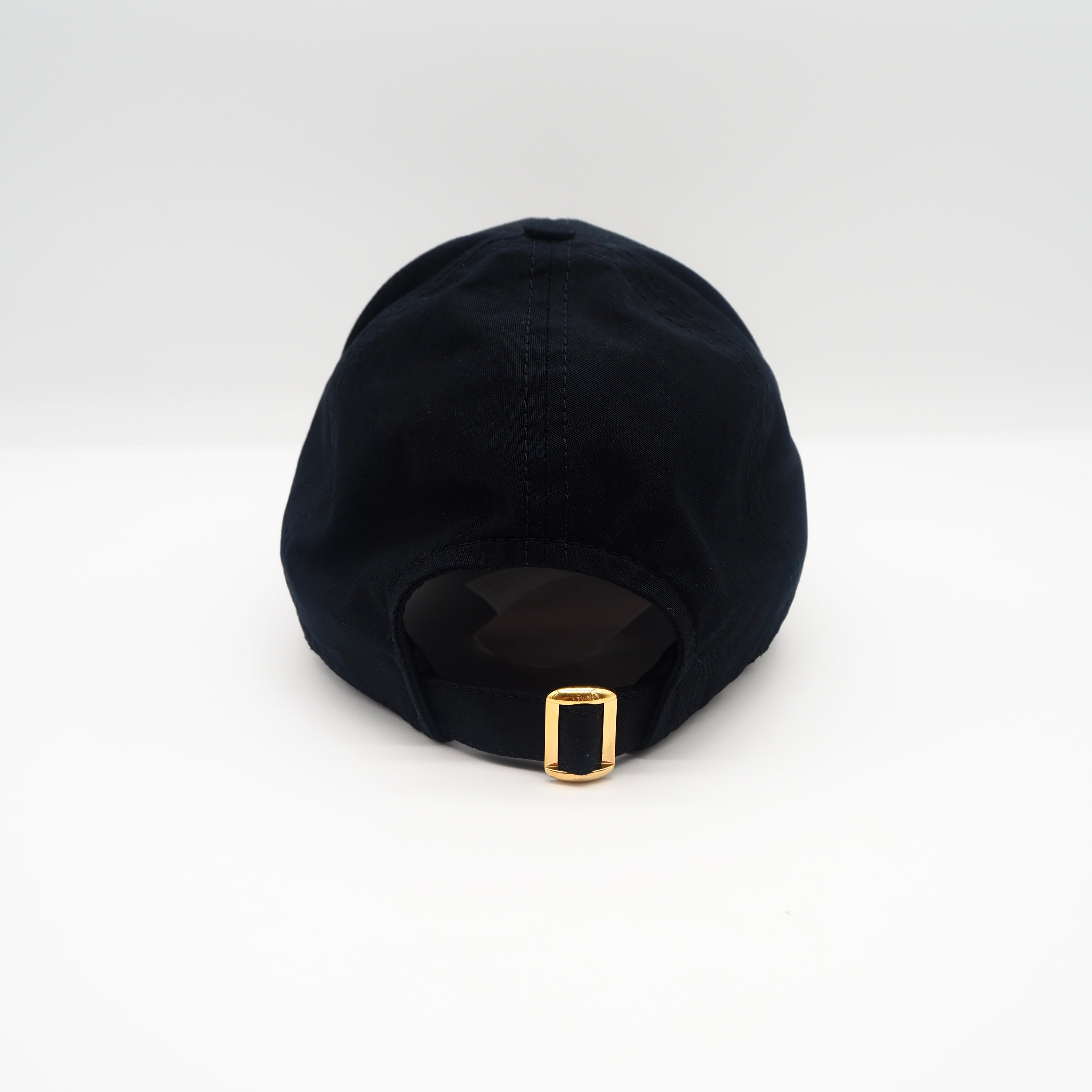 現行品】CELINE トリオンフ ベースボールキャップ帽子 ブラック