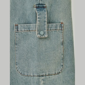 ヴィンテージ ウォッシュ ワイドデニムカーゴパンツ N3420