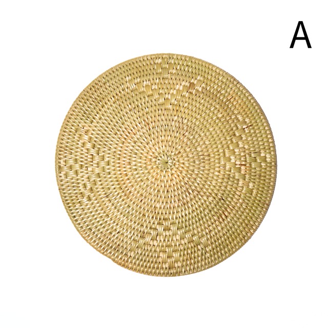 【全３種】モチーフ入り鍋敷き／ポットマット（Ｌサイズ）　Φ25cm