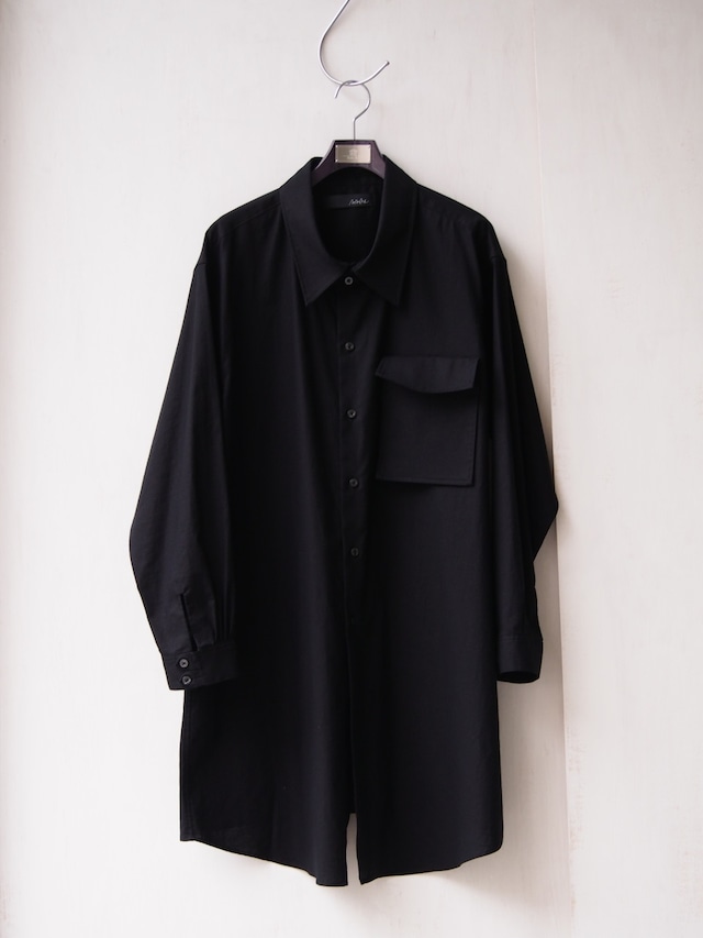 NaNo Art　Black cotton shirt　black【NARE-ST02-bk】