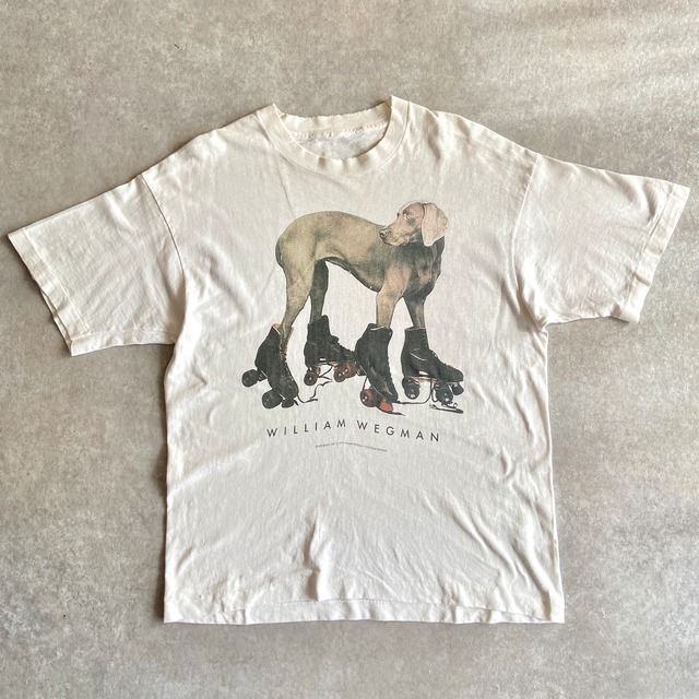 1990s  William Wegman Dog Art Tee  L位　H417