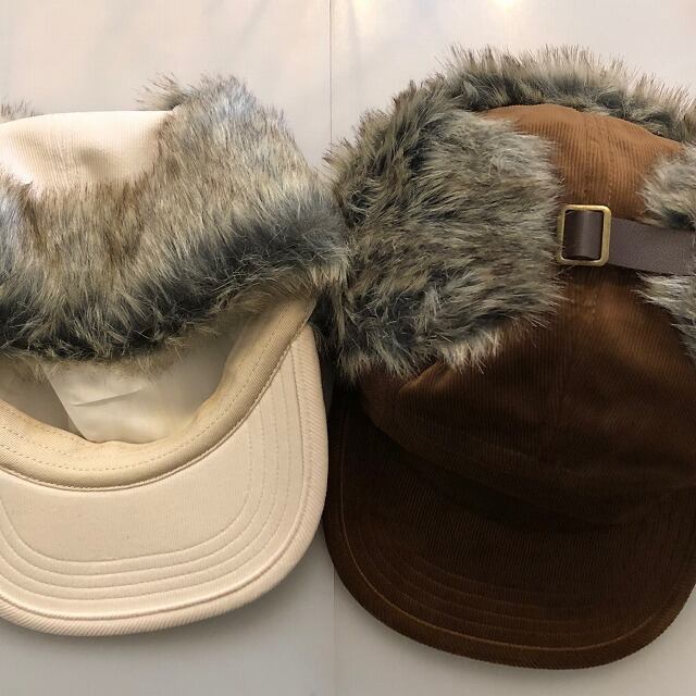イヤーファー ソフトコーデュロイフライトキャップ EAR FUR SOFT