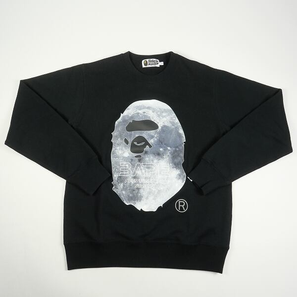 Size【L】 A BATHING APE ア ベイシング エイプ HEAD MOON CREWNECK ...