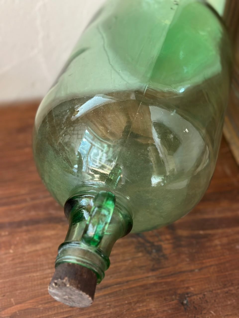 ハンドル付きガラスボトル デミジョンボトル ダミジャン | Brocante de