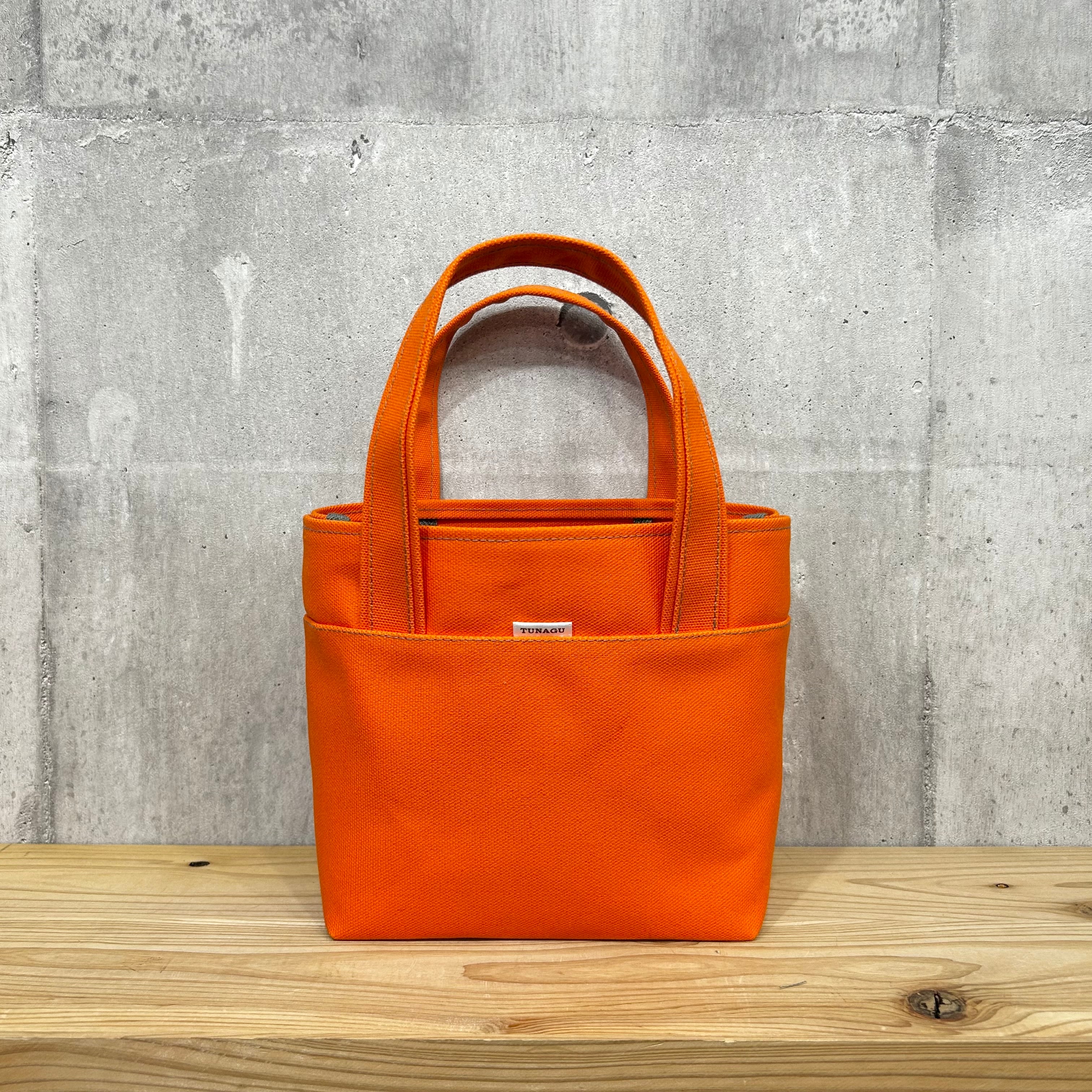 .+*ちょっとそこまで*+.コロコロトートバッグ【オレンジ】