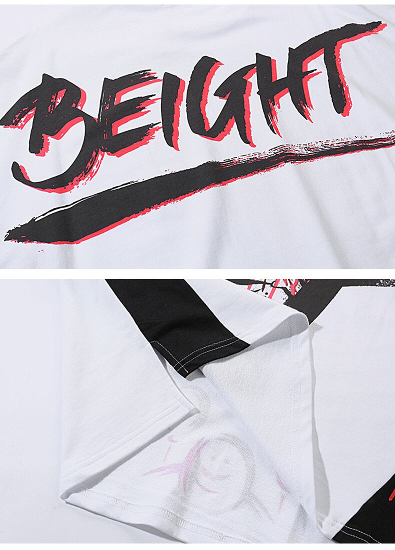 全2色 Tシャツ カットソー プリント カジュアル ストリート 