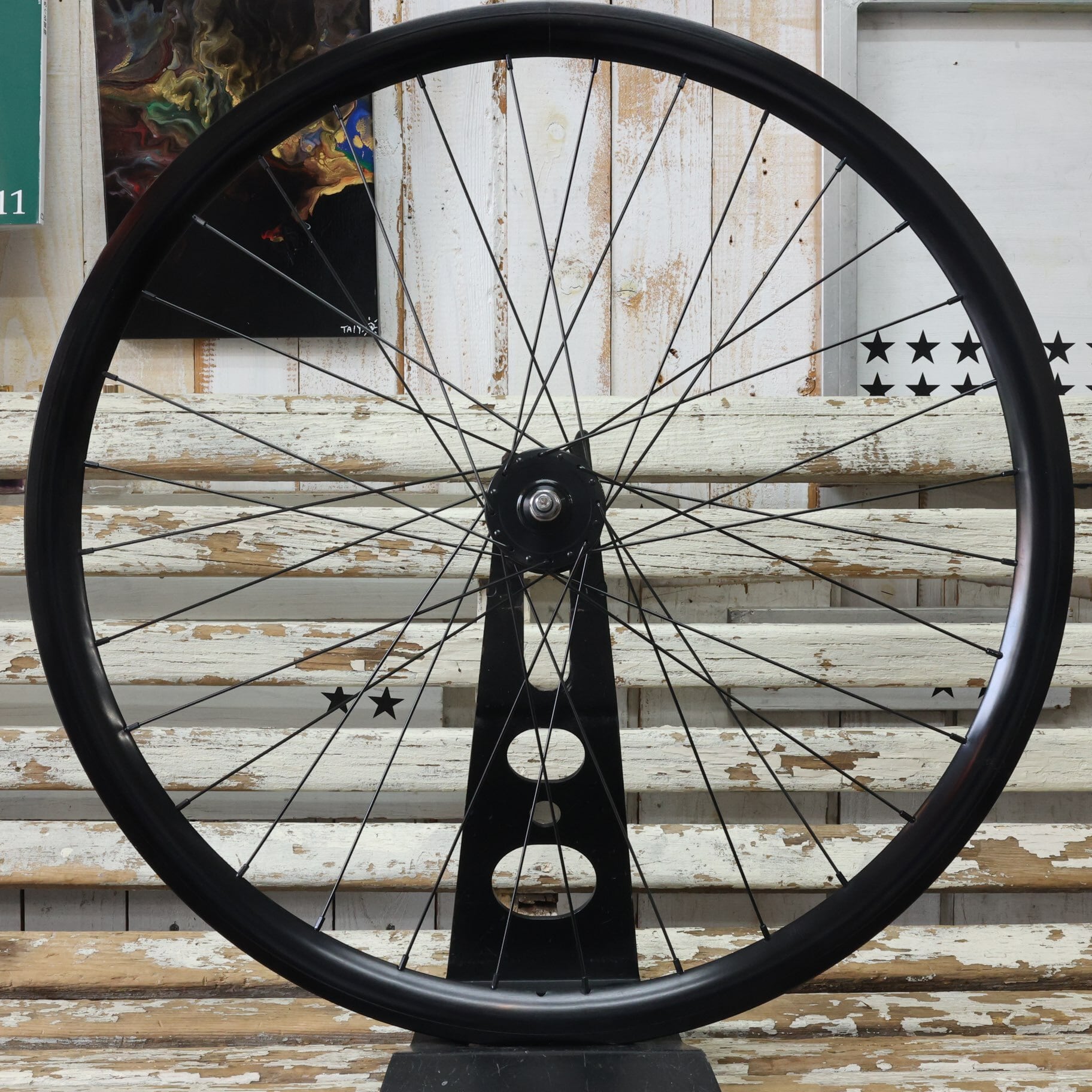 FUN 700C Narrow SOUPRA FRONT, Black】アルミ フロントホイール 