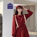 ✞ ハイウェスト♡ ロング スウィート ステッチ ✞ゴスロリ SM ミリ 甘ロリ クラロリ 和ロリ エレガント 黒ロリ 姫ロリ 華ロリ BB-BB77085026065