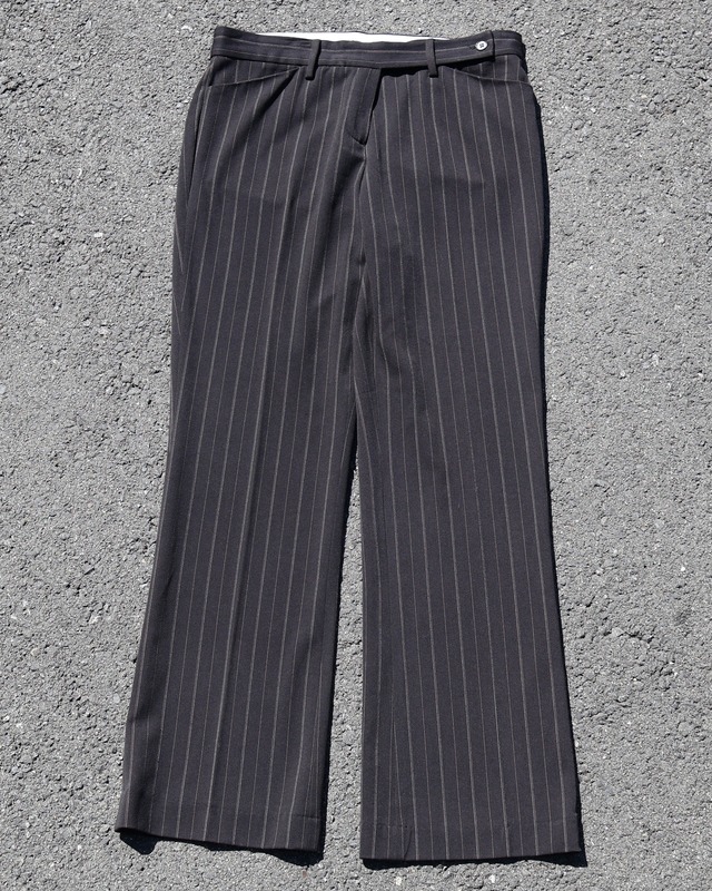 no-tuck straight pinstripe slacks