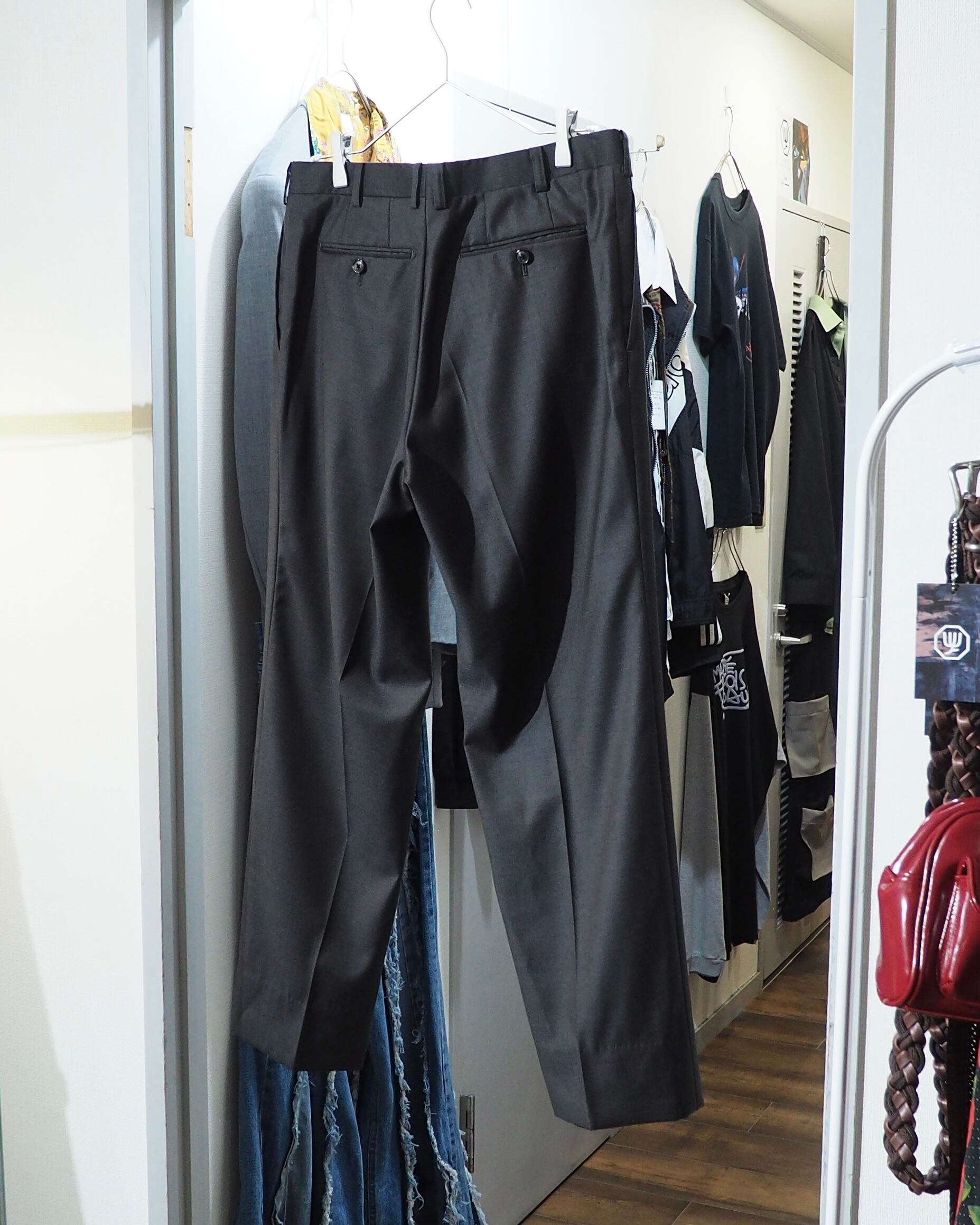 " LANVIN collection - 極上 " Special Pure Wool Wide Slacks Pants
