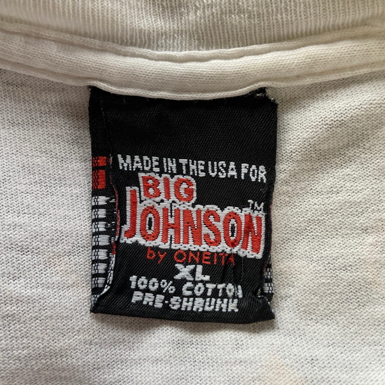 ビッグサイズ 90年代 USA製 BIG JOHNSON エロ バックプリントTシャツ 