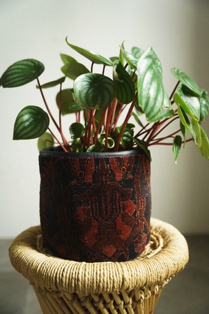 1986-Vintage Turkmen flower pot cover