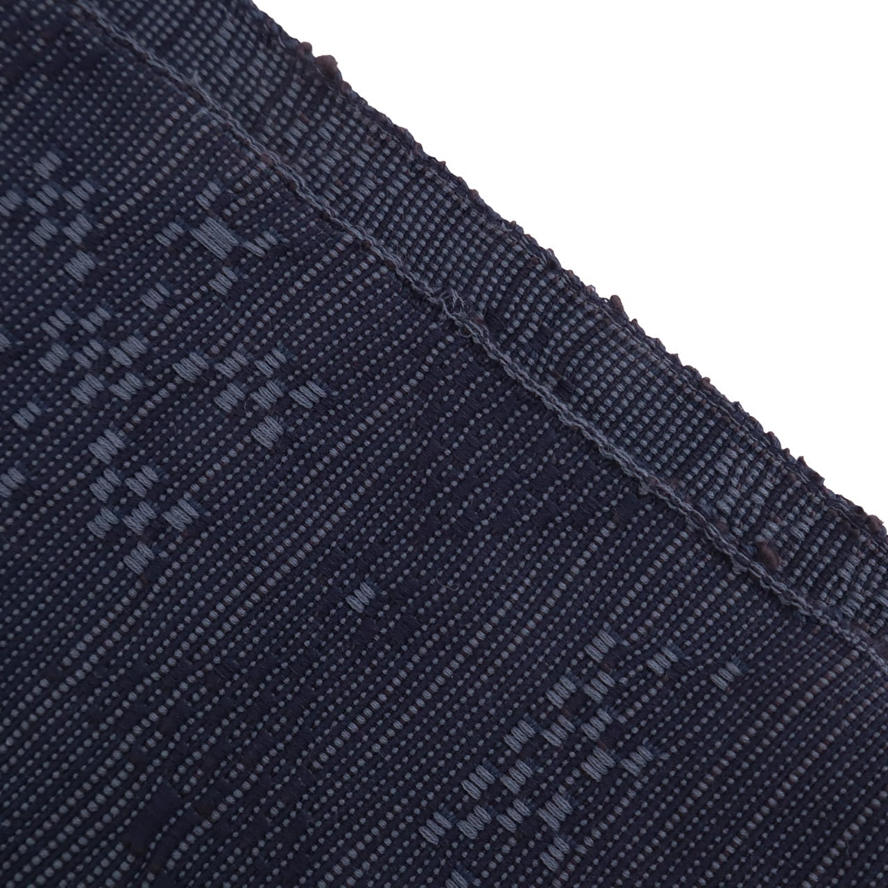 半巾帯 en coton「雪花（せっか）」navy blue | OLN web shop