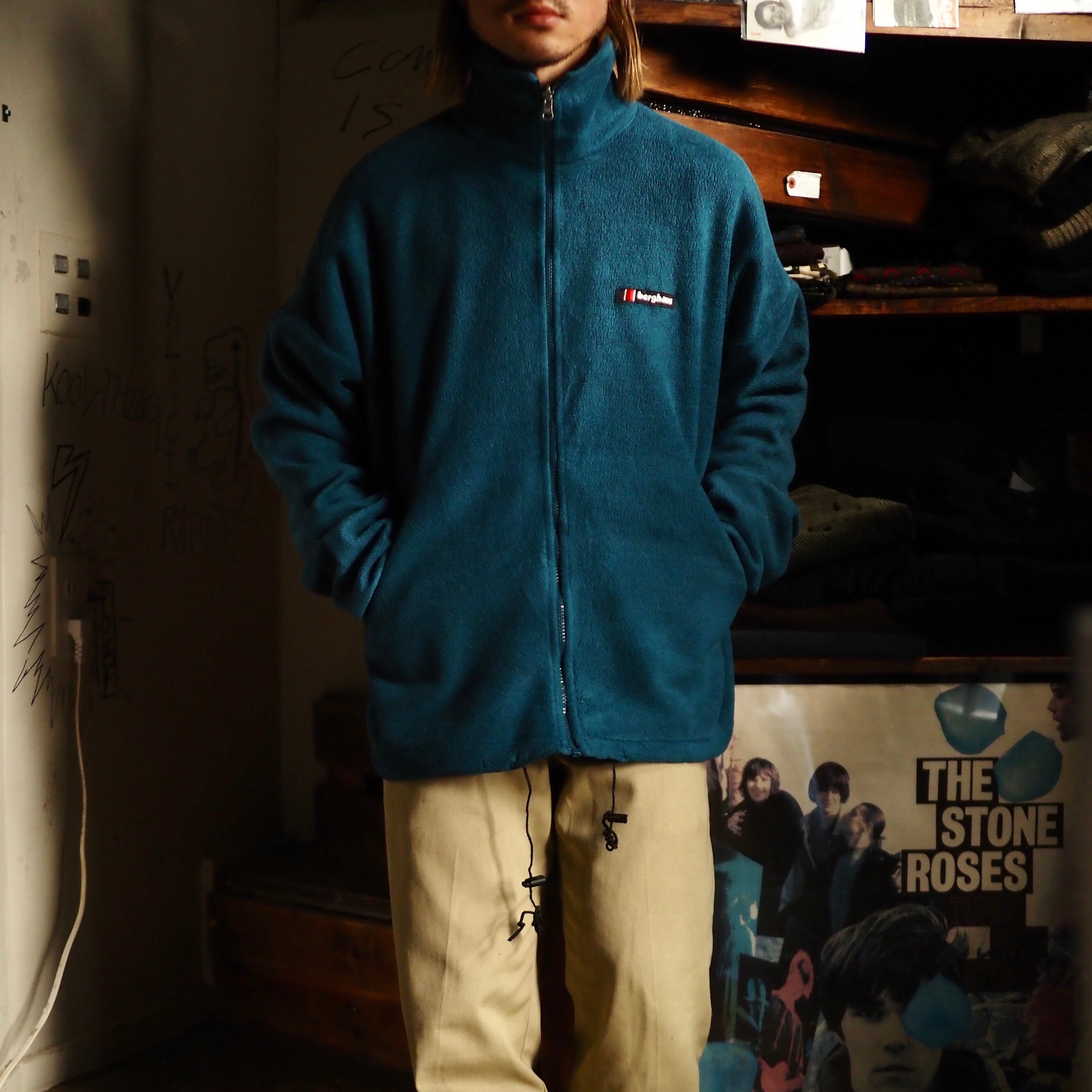 Jamiroquai! UK Vintage Berghaus Fleece Jacket バーグハウス 英国製 ...