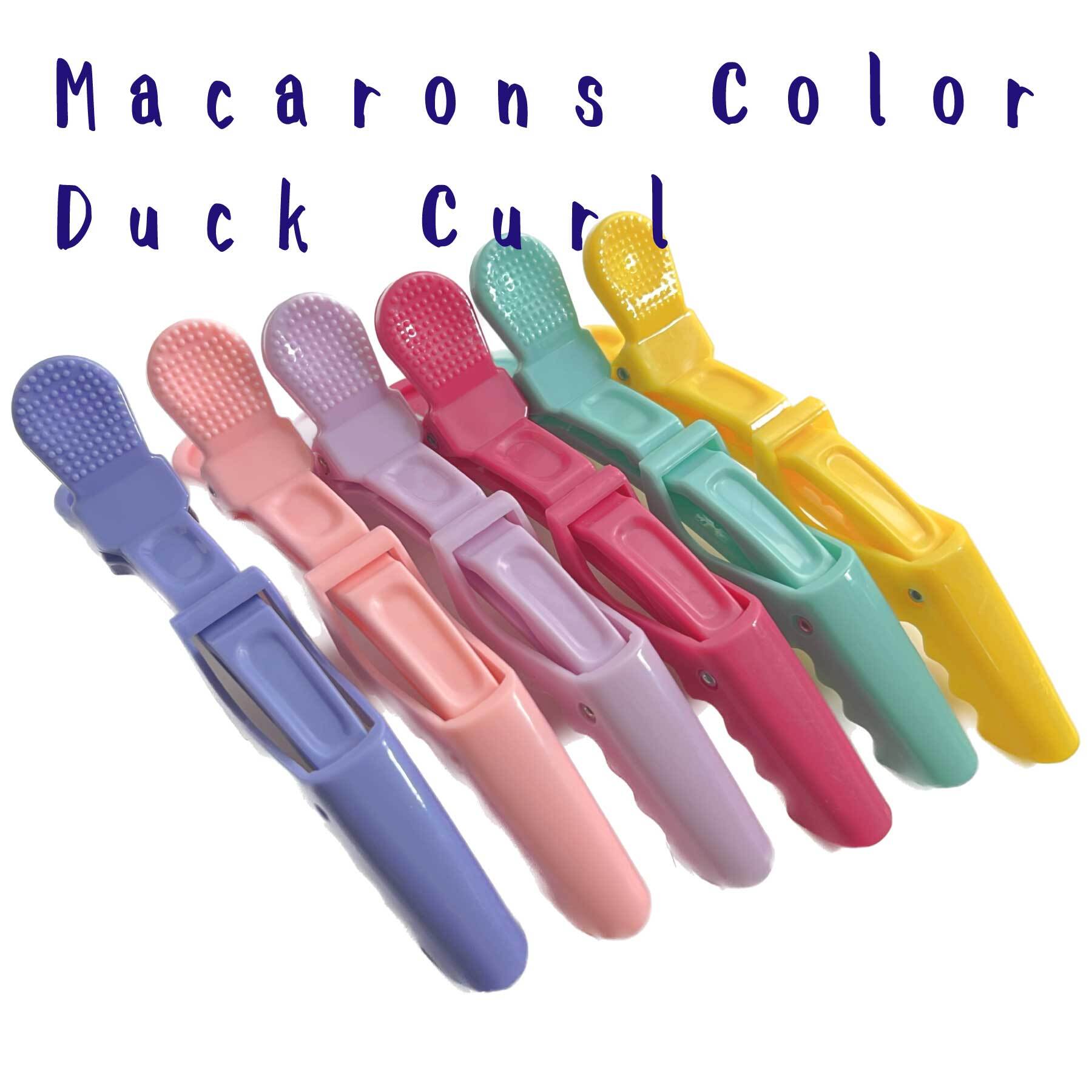 ダッカール ワニクリップ ヘアクリップ 6本セット 可愛いマカロン