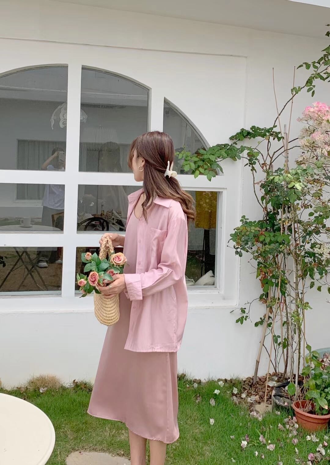 カラフル シャイニーシャツ AJ2205-622