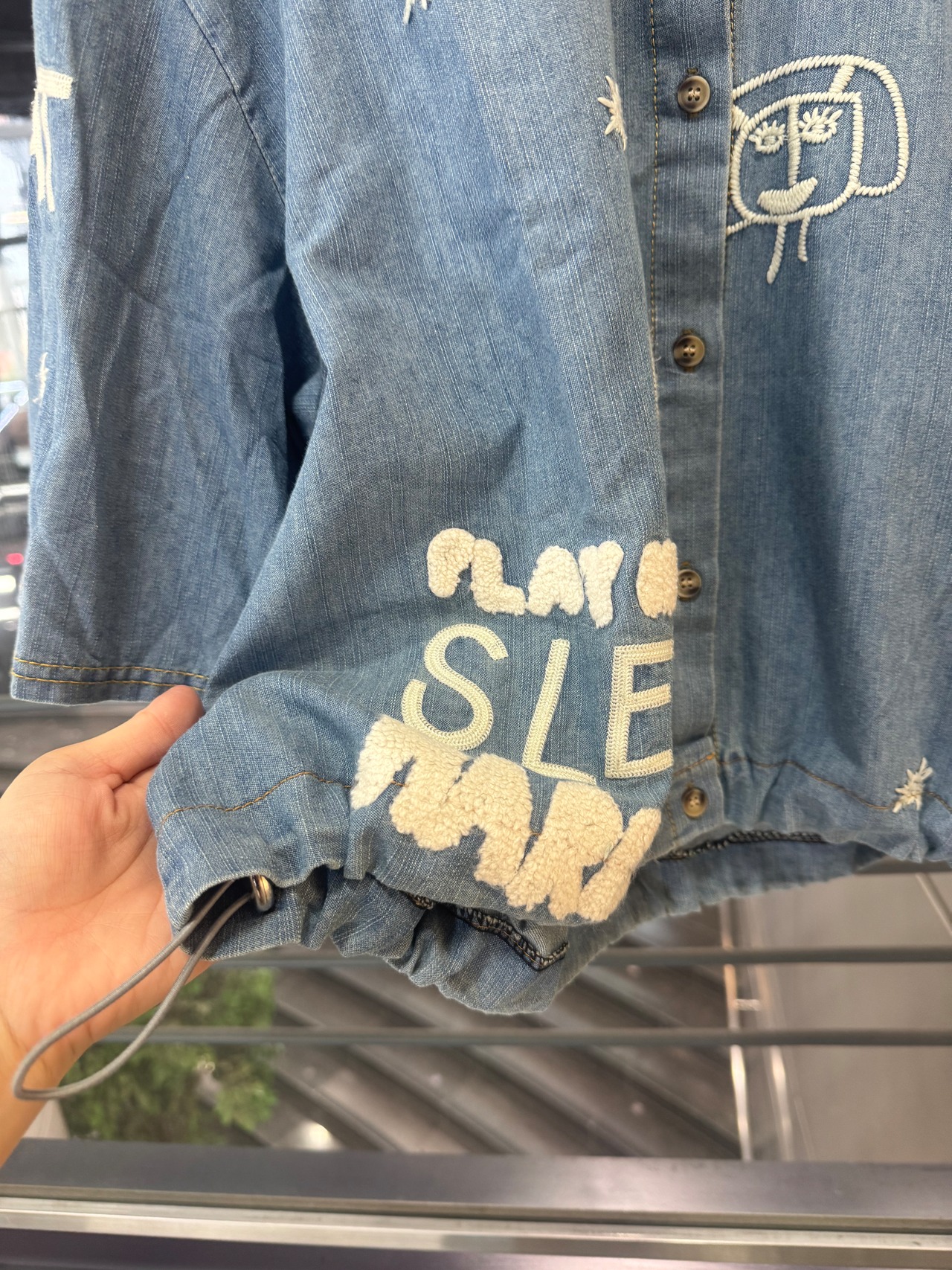 HARDER フェイス刺繍シャツ