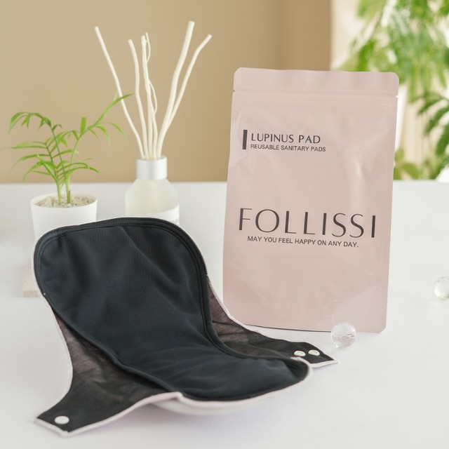 【3枚set】FOLLISSI(吸水量100ml)ベイビーピンク｜多い日・夜用