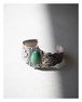 Thunderbird & Green Turquoise Wide Cuff (c. 1930-1940s)