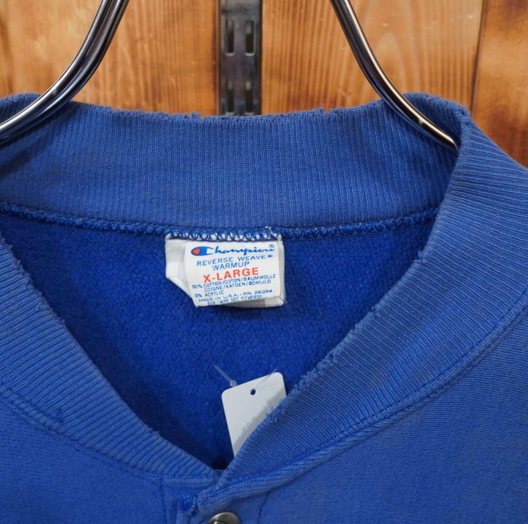 80s champion トリコタグ reverse weave スナップカーディガン