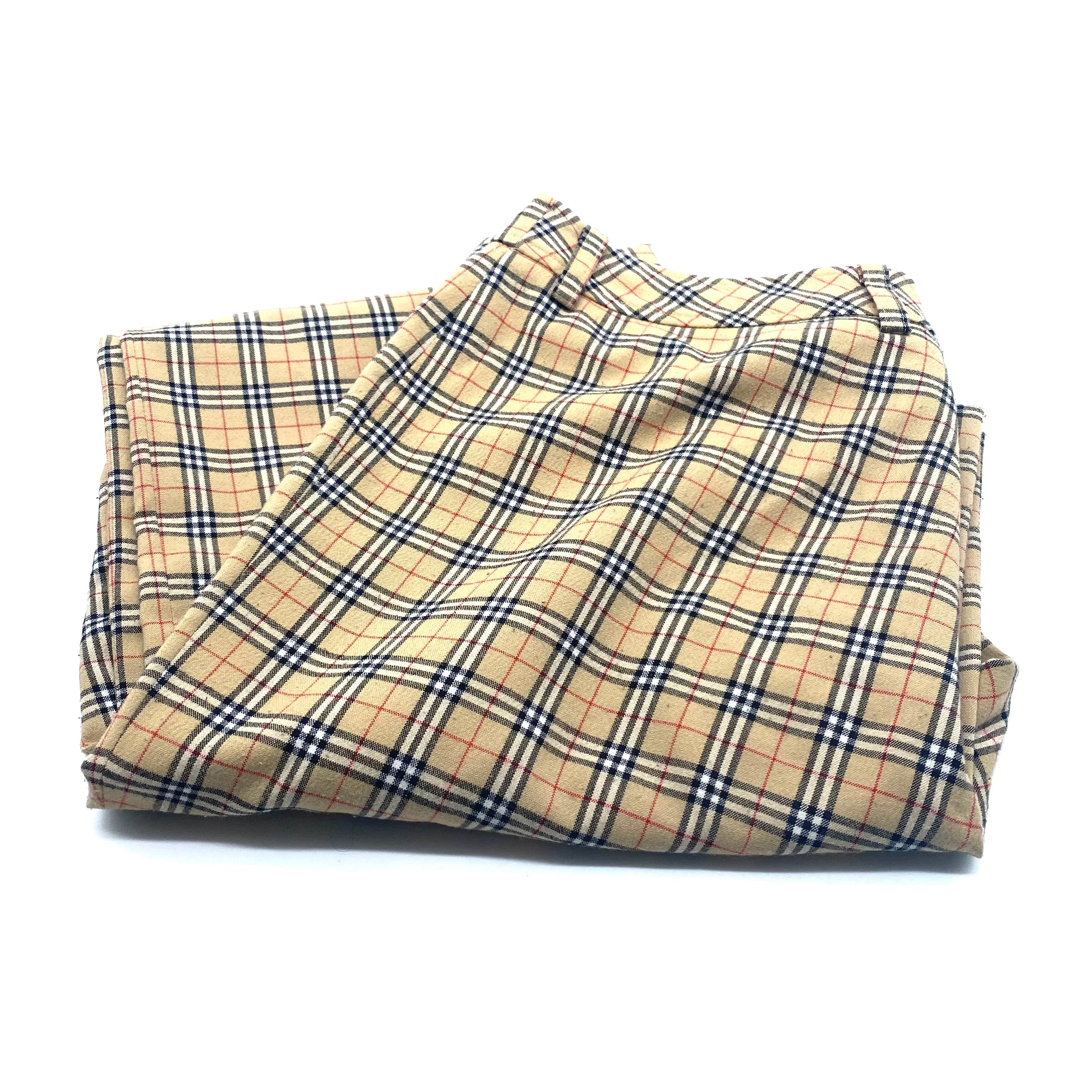 Burberry Nova Check Beige Pants バーバリー ノバチェック パンツ 