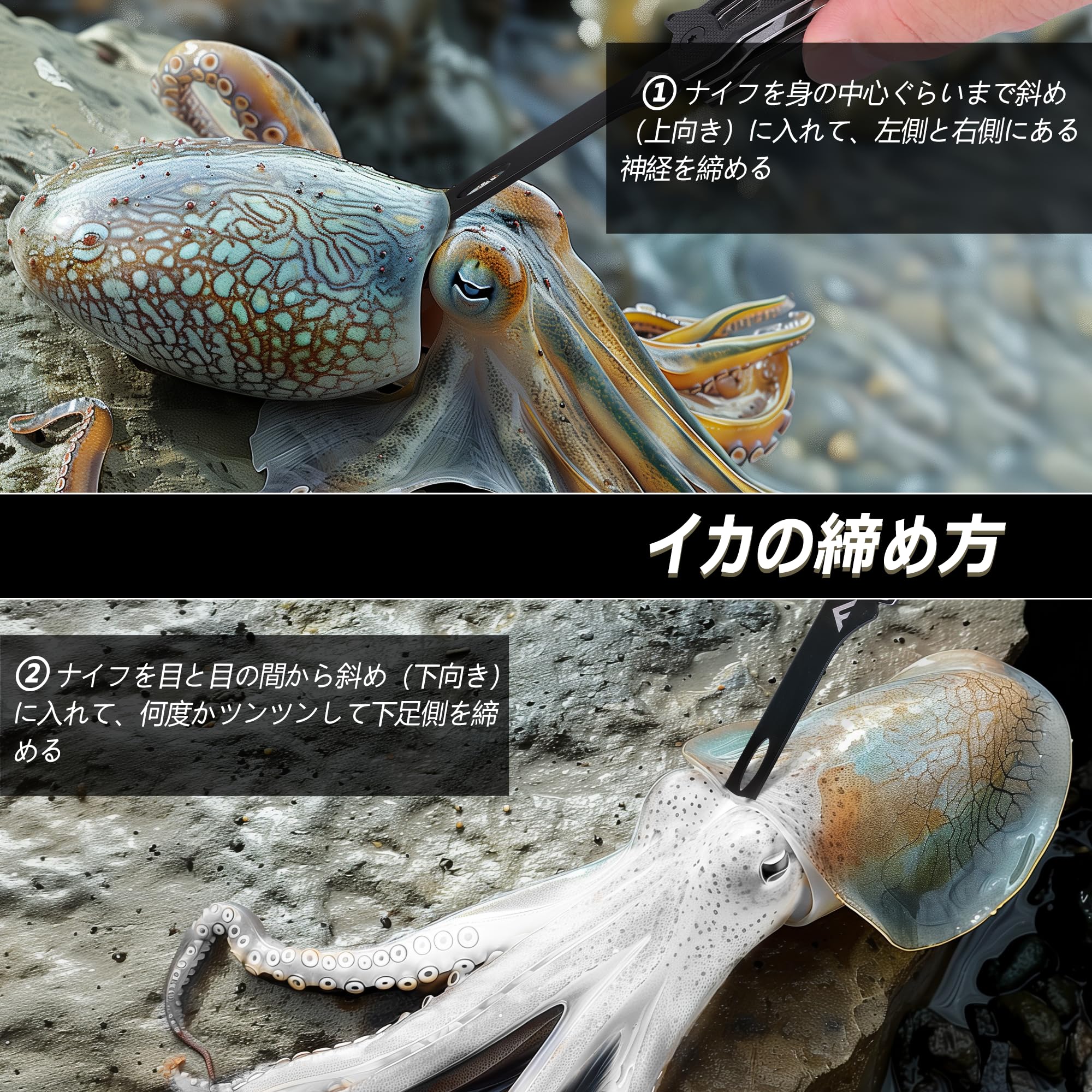 特価商品】FLISSA イカシメ エギング 絞めナイフ ギャフ カンナ直し