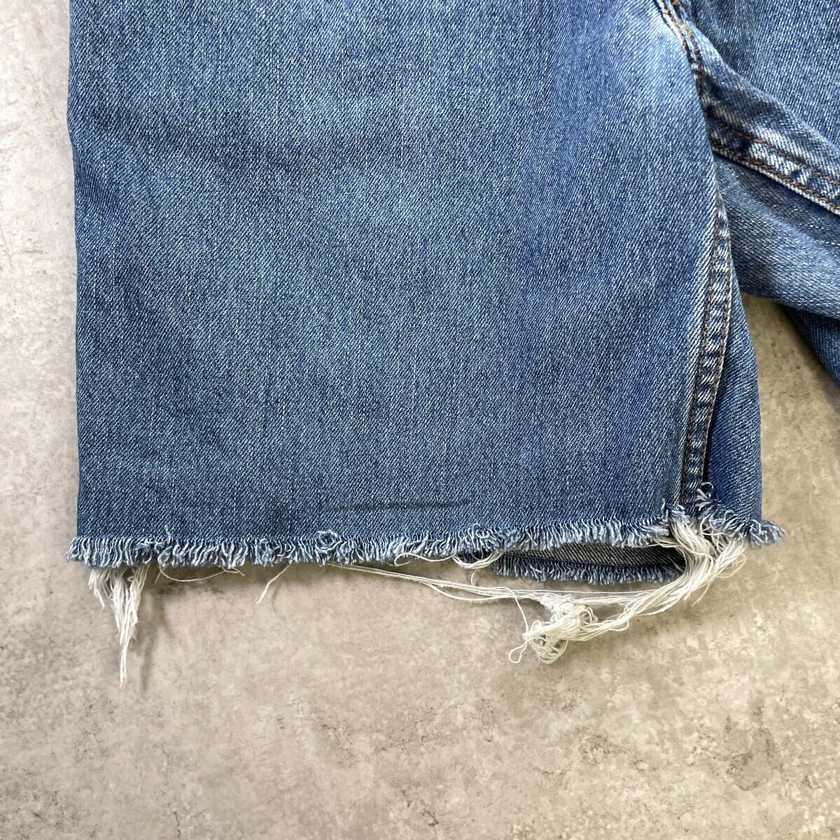 ヴィンテージ Levi's スリット ショートパンツ リーバイス フリンジ 古着 Levi's リーバイス 560 カットオフ デニムショートパンツ ショーツ